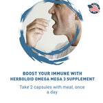 <transcy>Omega Mega 3 (EPA &amp; DHA Blend) อาหารเสริมบำรุงสมองและหัวใจ</transcy>