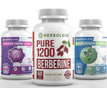 Herboloid Blood Sugar Blaster Bundle (Pure 1200 Berberine + Power Herb Liver + Blood Sugar Supreme)  Herboloid Healthy Liver, Blood Sugar & Weight Loss Booster Bundle (3 Pack)