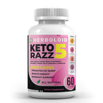 FLASH SALE Herboloid Keto Razz 5 Gym, Workout & Metabolism Supplement I Boost Energy, Workout Recovery, All-Natural Weight Loss I Gut Health
