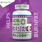 Herboloid Herbal Weight Loss Supplement, Garcinia Cambogia Supplement for Metabolism and Gut Health Aid, Workout Support Supplement