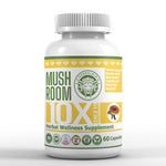 FLASH SALE Herboloid 10 Mushroom Blend Herbal Wellness, Vegan Stress Relief Immune, Sleep, Mood Booster, Memory, Anti Aging Supplement