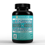 FLASH SALE Herboloid L-Arginine & L-Citrulline Gym, Muscle Gains, Blood Circulation, Heart Health, Cardiovascular, Nitric Oxide Supplement